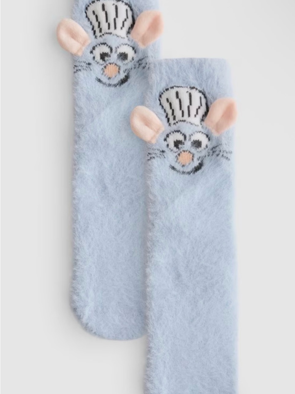 Primark x Disney Ratatouille Remy Plush Light Blue Cozy Socks *NWT